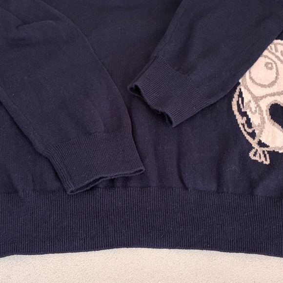 Gap cotton Owl pullover sweater Womens XL Navy Long sleeve Whimsical Weekend - Picture 6 of 8